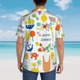 thumbnail image 6 of Balery Men'S Summer Hawaiian Shirts Short-Sleeve Design Name Printed Casual Shirts - Size Name, 6 of 9