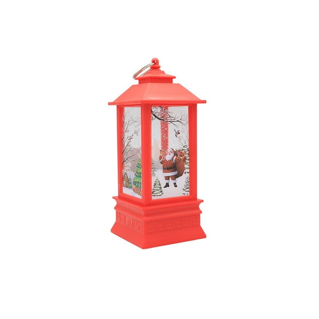 Advancent Linterna navideña Vintage para exteriores, luz de vela, colgante, Ángel, Papá Noel, linterna de alce, decoraciones navideñas para el Kits de decoración para fiestas No.06 Advancent HA008322-06