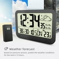 thumbnail image 4 of Station Météo Sans Fil Intérieur Extérieur Thermomètre Température Humidité Moniteur Rétroéclairage Réglable avec Grand Écran HD, 4 of 8