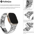 thumbnail image 4 of CIRUTVAL Compatible Apple Watch Bands and case iWatch Bands 49mm 45mm 44mm 42mm 41mm 40mm 38mm, Stainless Steel iWatch Band with Case for iWatch Series 9 8 7 6 5 4 3 2 1 SE Ultra, 4 of 14