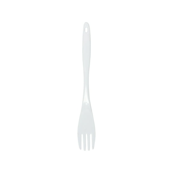 Excellante Melamine serving utensils collection 12" salad turner, white, comes in dozen