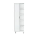 thumbnail image 2 of Bathroom Cabinet, 63" High Linen Tower, 4 Open Shelves, White Storage Organizer White + Bathroom + Modern + MDF + Engineered Wood + Manual, 2 of 7