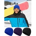 thumbnail image 5 of BlinkLLX 3 Pieces Winter Warm Skull Cap Soft Fleece Beanie Hat Thick Windproof Watch Cap Skiing Outdoor Warm Colored for Men Women, 5 of 13