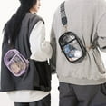 thumbnail image 5 of FENOHREFE Clear Crossbody Bag Stadium Approve Chest Bag Backpacks Purses Pack Sling Bag for Festivals Concerts Sports Event, 5 of 8