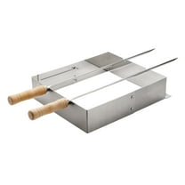 Tramontina Churrasco BBQ Stainless Steel Skewer and Grill Rack Set with Wood Handles