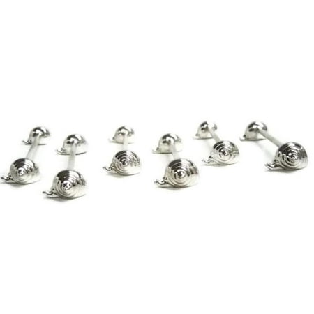 Silver Plated Table Knife - Elegance Heim Concept Nickel Plated Snail Knife Rests- Set of 6