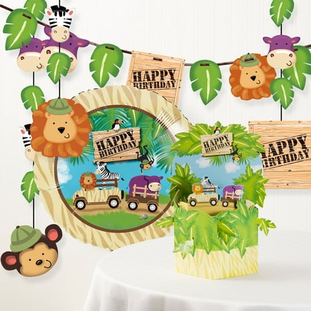  Safari  Adventure Birthday  Party  Decorations  Kit Walmart  com