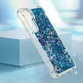 thumbnail image 6 of Compatible with Samsung Galaxy S24 Plus Liquid Case Glitter Cute Clear Phone Case Shiny Floating Quicksand Shockproof Soft TPU Girly Women Case for Samsung Galaxy S24 Plus Love Blue YB, 6 of 14