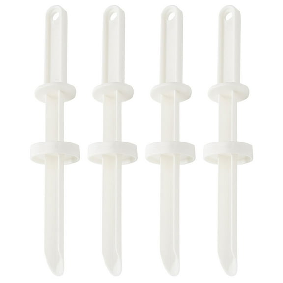 WRISTBIQUE 4Pcs Professional Filling Injectors for Grilling and Roasting with PP and White Color