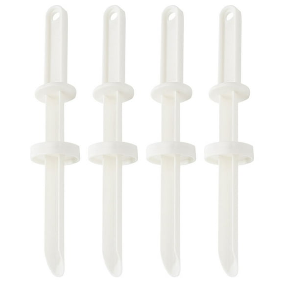 FUTUREORYY 4Pcs Professional Stuffing Injector For Poultry Fish And Vegetables Certified White 19X3.2X2.8Cm