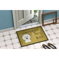 thumbnail image 4 of Caroline's Treasures BB1465JMAT Bichon Frise Spoiled Dog Lives Here Door Mat, Indoor Rug or Outdoor Welcome Mat 24x36, 4 of 4