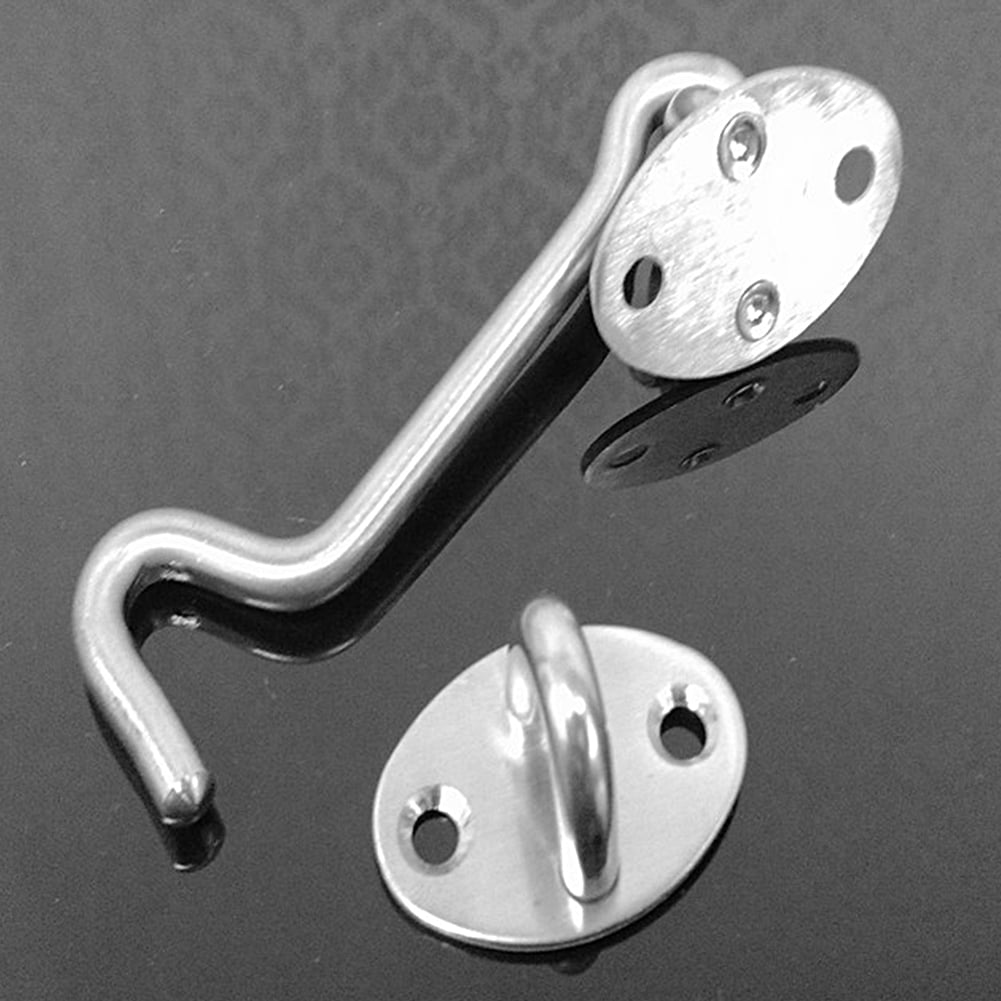 Stainless Steel Cabin Hook And Eye Latch Lock Shed Gate Door Catch Holde XS 
