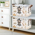 thumbnail image 2 of Yayeee Foldable Storage Basket for Shelves with Handles Set of 2 Waterproof Cloth Bins, Magical Halloween Girl, 2 of 7