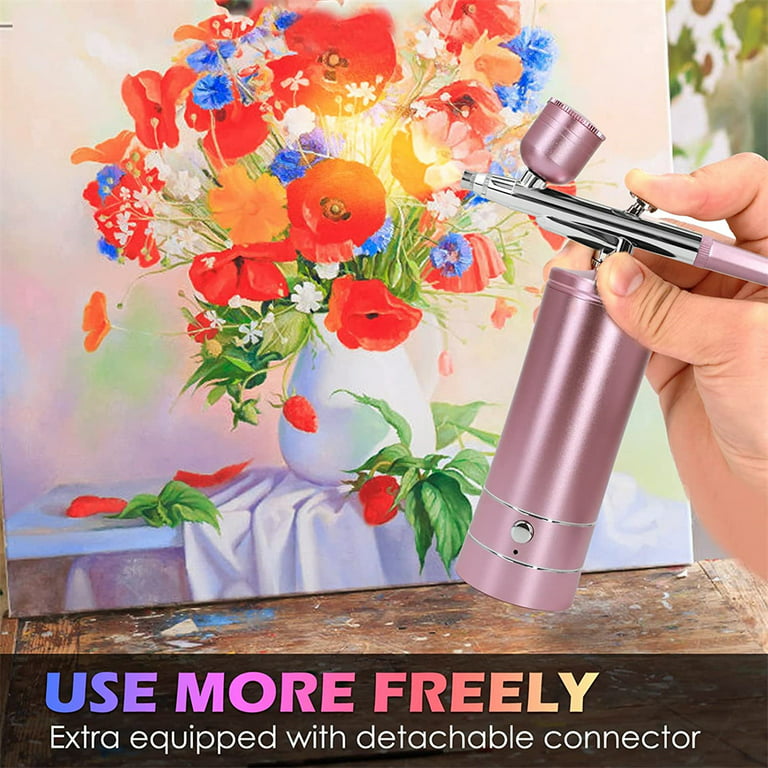 Airbrush Nail with Compressor Portable Air Brush Nail Art Paint Cake  Cordless Mini Airbrush Nail Kit Rechargeable K5
