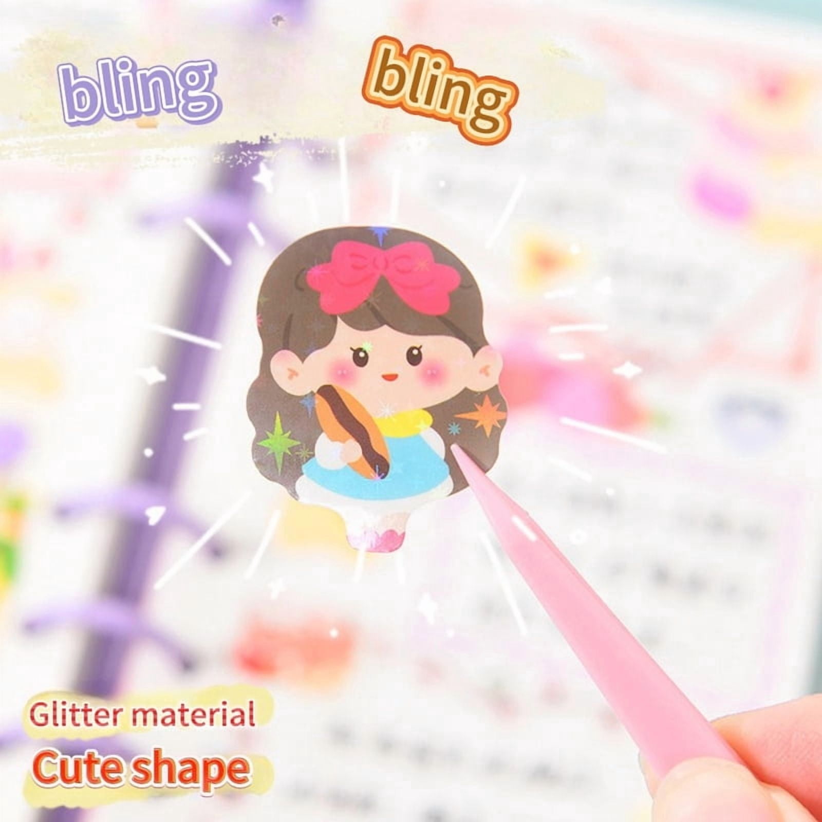 200p Kawaii Stickers for Kids Cute Stationary Aesthetic Diary Decoration Art Supplies Stickers for Scrapbooking Lot Korean Paper