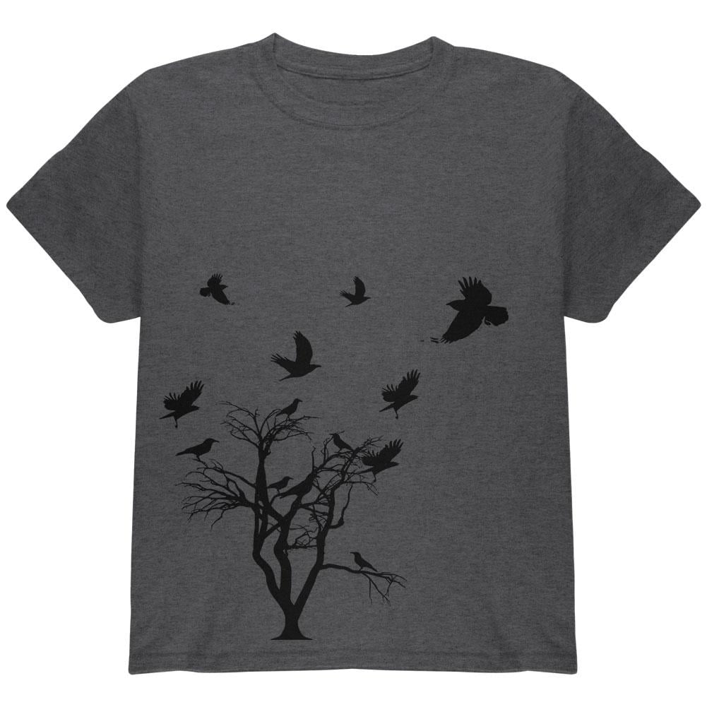 Old Glory Crow Raven Flying Winter Tree Mens Sweatshirt