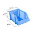 thumbnail image 4 of AA Products Inc. P-SH-5PB Plastic Storage Stacking Bin for SH-4603(32" W * 46" H) Shelf Unit Shelf Accessories, 10-Inch by 6.2-Inch by 4.5-Inch, Blue, Case of 5, 4 of 5