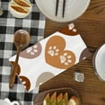thumbnail image 3 of 2 Pcs Kitchen Towels Dishcloth Dish Towels Kitchen Towels Holiday Tea Towels Hand Towels for Kitchen Bathroom Housewarming Gifts Home Decoration 24 x 16 Inches (Brown Hearts With Doodle Paw Prints), 3 of 5
