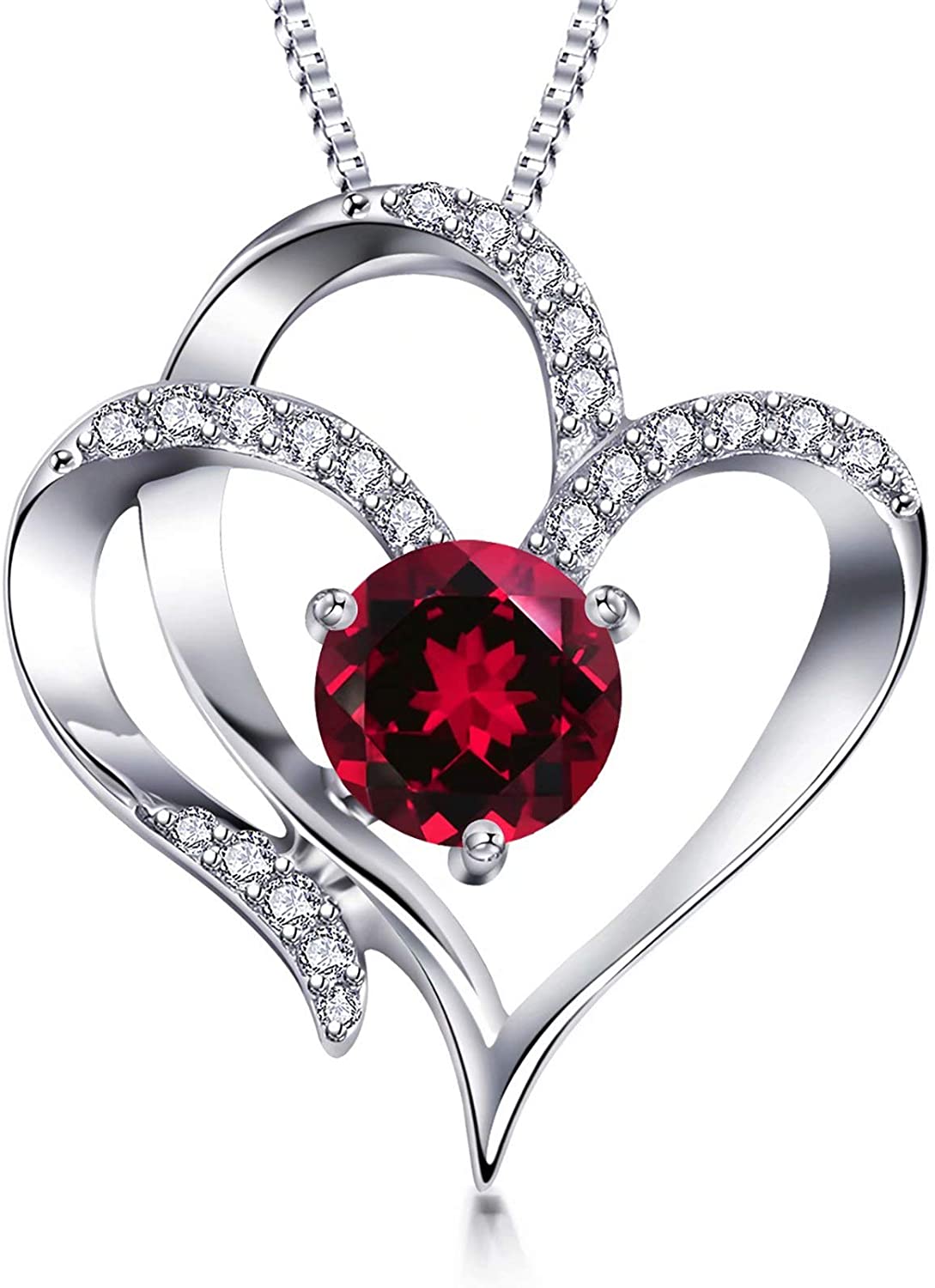 Heart Necklace 14K Gold Plated 5A Cubic 
