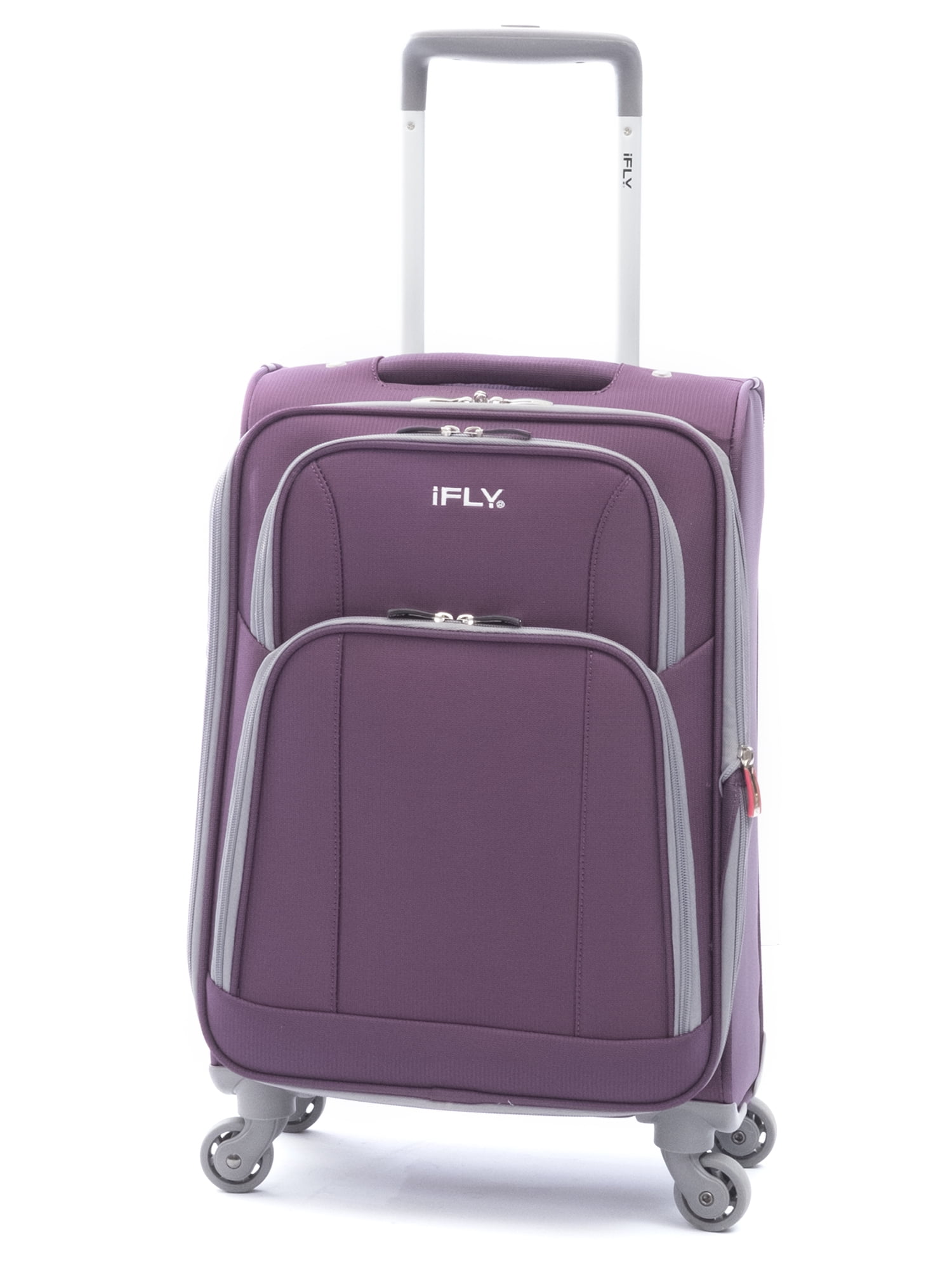 iFLY Softside Luggage Passion 20 Inch Carryon Luggage, Purple