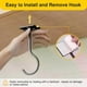 thumbnail image 4 of Sticky banana hangers under cabinets: Sticky banana hooks for hanging kitchen utensils on banana racks to keep bananas fresh, 4 of 4