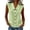 30#Green, variant on Womens Sleeveless Tops Button Down Dress Shirts Summer Cute Doll Collar Tank Casual Dressy V Neck Shirt Work Blouses