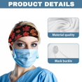 thumbnail image 5 of COEQINE Thanksgiving Pumpkin Nurse Button Headband Maple Leaves Thin Nurse Button Headbands for Healthcare Workers Ideal for Medical and Nursing Use Nurse Headbands Elastic, 5 of 7