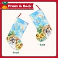 thumbnail image 2 of Sikiie French Bulldog Sunflowers Bubbles Christmas Stockings,18 Inches Christmas Stockings Xmas Hanging Stockings for Family Christmas Decorations & Gifts, 2 of 7