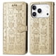 thumbnail image 1 of Funda Cartera FOXDOCK para iPhone 17 Pro , Flip PU con Relieve de Gatos y Perros, Tarjetero y Soporte, 1 of 6