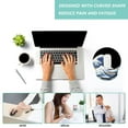 thumbnail image 5 of Mouse Pad with Wrist Support, Ergonomic Mouse Pad with Memory Foam Wrist Rest Cushion, Non-Slip Rubber Base Gaming Mice Pad for Home Office Computer Laptop, Sea Wave, 5 of 14