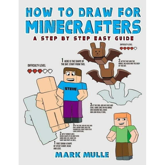 How to Draw for Minecrafters: A Step by Step Easy Guide(An Unofficial Minecraft Book), (Paperback)
