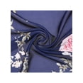 thumbnail image 4 of INSPIRE CHIC Women's Floral Printed Satin Square Scarf, Flowers Silky Hairband Headscarf Neck Scarves Neckerchief 27.6"x27.6" Style-20, 4 of 6