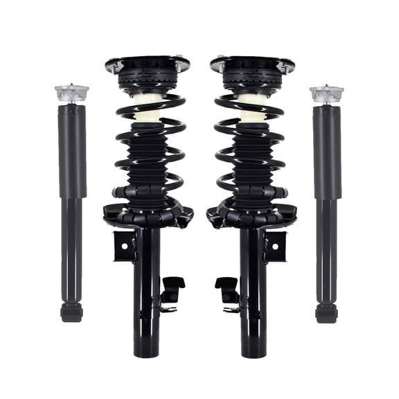 Set of 4 Front Quick Complete Strut-Coil Spring Assembly-Rear Complete Shock Absorber Kit For 2011-2019 Volvo S60