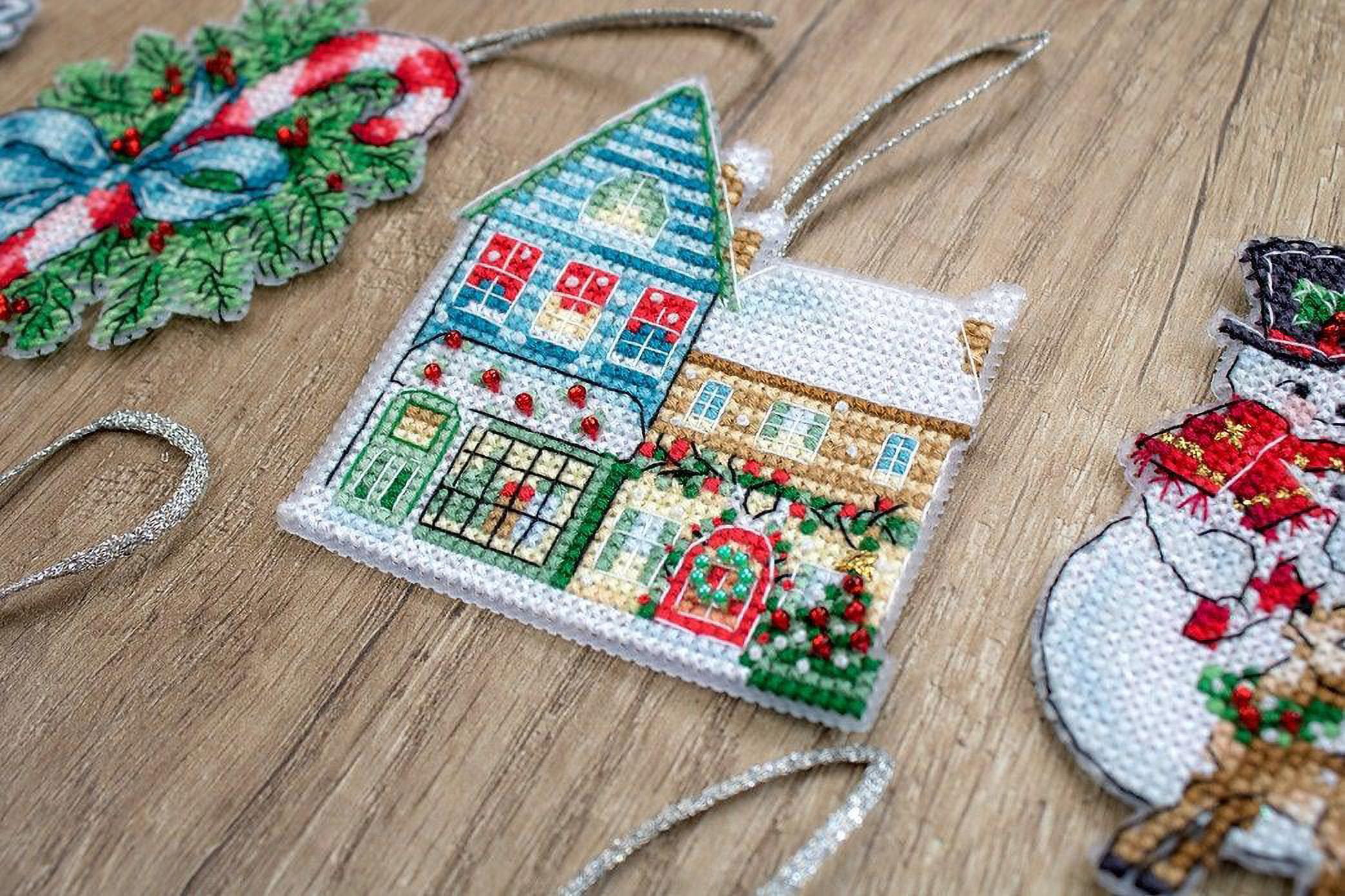 Letistitch Christmas Toys Ornaments Counted Cross-Stitch Kit