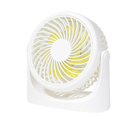 

yongmandr Portable Desk Fan Desktop Mini Fan Mute USB Rechargeable Tabletop Personal Cooling Fans for Bedroom Office High Appearance Gift for Students Workers (White)