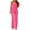 Hot Pink, variant on Elegant Jumpsuit for Women Summer Long Flowy Ruffle One Shoulder High Waist Long Romper Straight Leg Party Slimming Outfits, Hot Pink, M