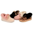 thumbnail image 6 of Journee Collection Womens Midnight Faux Fur Lined Leopard Print Moccasins, 6 of 6