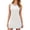 White, variant on Telankuip Womens Tennis Mini Dress with Built-In Shorts & Bra Open Back Sleeveless Fitness Gym Workout Tank Dresses Crewneck Stretch Loose Fitted Color-Block Summer Outfit Sets Blue XL