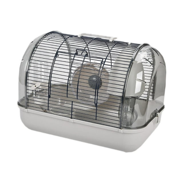 Jaula para Animales Pequeños, Jaula para Mascotas, Hábitat Transparente para Hámster, Jaula para Hámster, Casa para Chinchillas, Jaula para Jerbos, Ra Gris