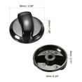 thumbnail image 2 of Uxcell 58x24mm Gas Grill Control Knob, 1 Pack Plastic Replacement Knobs Rotating Switch for Gas Grill Stove Oven, Black, 2 of 4