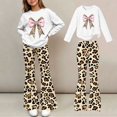 thumbnail image 2 of Cethrio Girls Graphic Outfit Sets, Long Sleeve 2 Piece Spring Fall Casual Girls' Clothing Sets White Size 9-10 T, 2 of 7