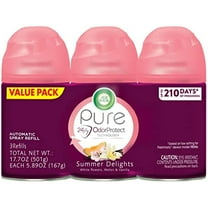 Air Wick Freshmatic Automatic Air Freshener Spray Refill, Summer Delights, 3Ct, 5.89Oz, Essential Oils, Odor Neutralization