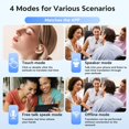 thumbnail image 3 of AI OWS 3-in-1 Language Translator Earbuds Real-Time Translation 138 Languages Accents with APP for Learning Travel Business, 3 of 7