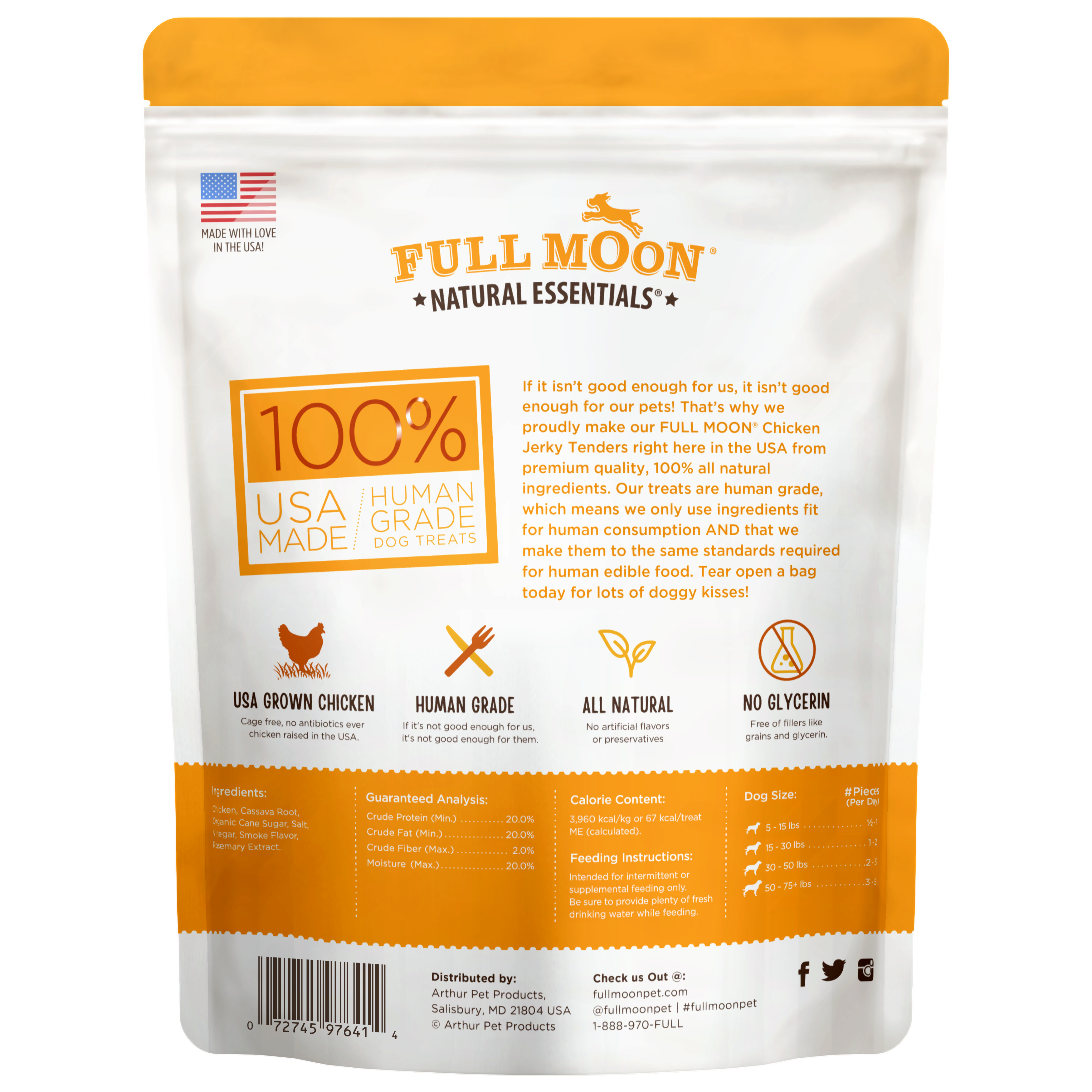 Full Moon All Natural Human Grade Chicken Jerky Tenders, 24 Oz photo 2
