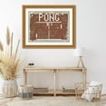 thumbnail image 3 of Stephen Chambers 24x19 Gold Ornate Wood Framed With Double Matting Wall Art Titled - Pong, 3 of 6