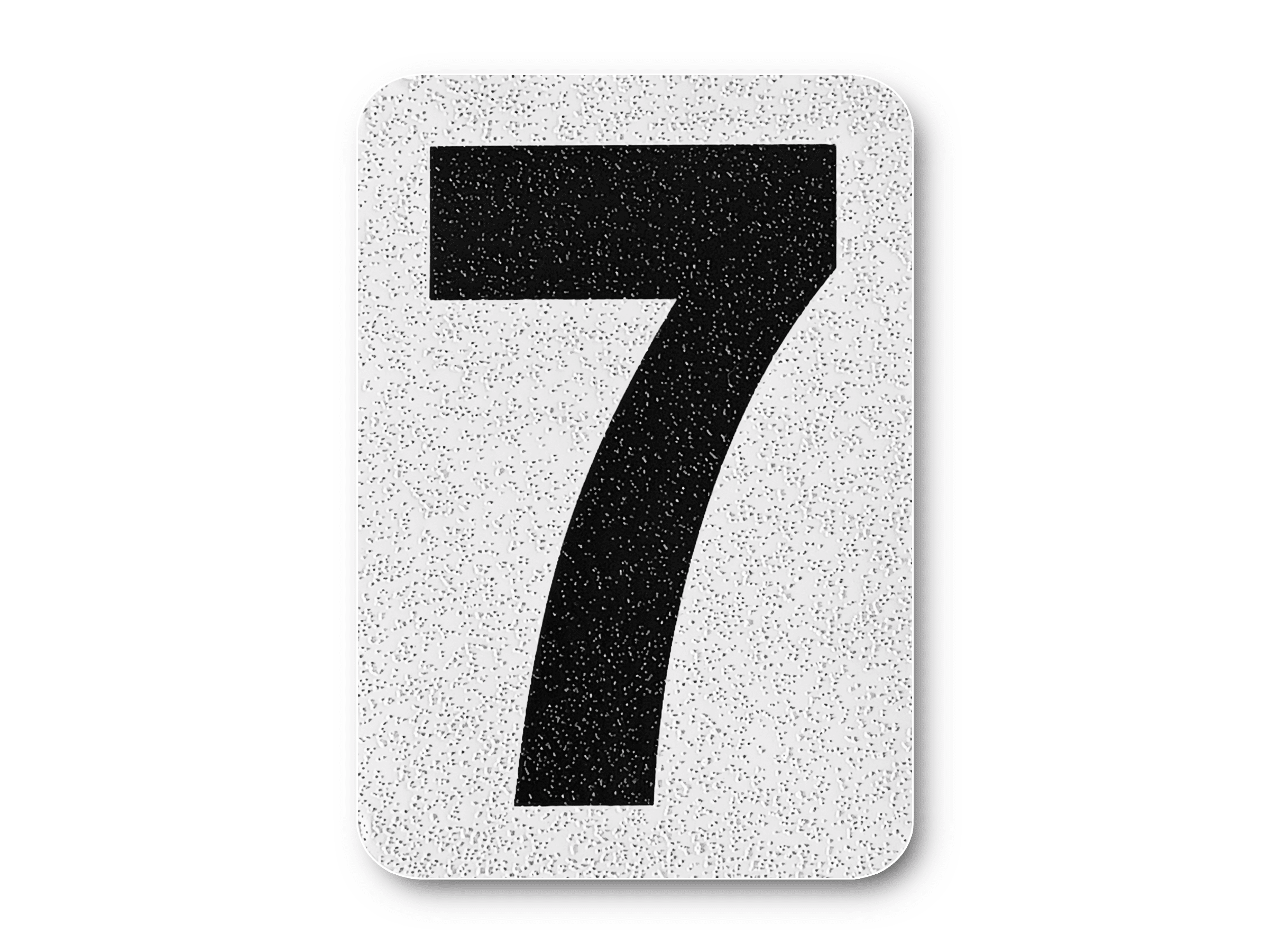 12 inch Individual Number for Mailbox House Office Apartment, Easy Peel & Stick 0-9 Stickers, Highly Reflective Aluminum Curb Numbers Five (5) Indoor/