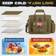 thumbnail image 2 of Maelstrom Fiambrera táctica, bolsa de almuerzo aislada para hombres, bolsa térmica grande y duradera a prueba de fugas con bolsas MOLLE desmontables, moderna bolsa de almuerzo para mujeres adultas, tr, 2 of 5