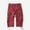 Wine, variant on WWV Big and Tall Cargo Shorts for Men Men's Work Shorts Pockets Zipper Shorts Solid Color Fashion Casual Loose Fit Weekend Sports Workwear Pants Army Green L