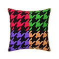 thumbnail image 1 of ZNDUO Retro Plaid Scottish Houndstooth Throw Pillows, Throw Pillows for Couch-Indoor Decorative Pillows,16"x16", 1 of 8