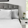 thumbnail image 3 of Mainstays 4-Piece 300 Thread Count Silver Stripe Cotton Blend Bed Sheet Set, Queen, 3 of 9